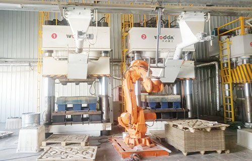 1600噸木屑托盤生產(chǎn)線